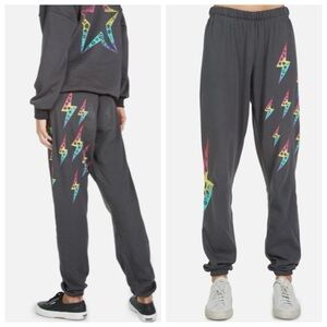 Lauren Moshi TANZY ELEMENTS LIGHTNING Cotton‎ Sweatpants, size S
